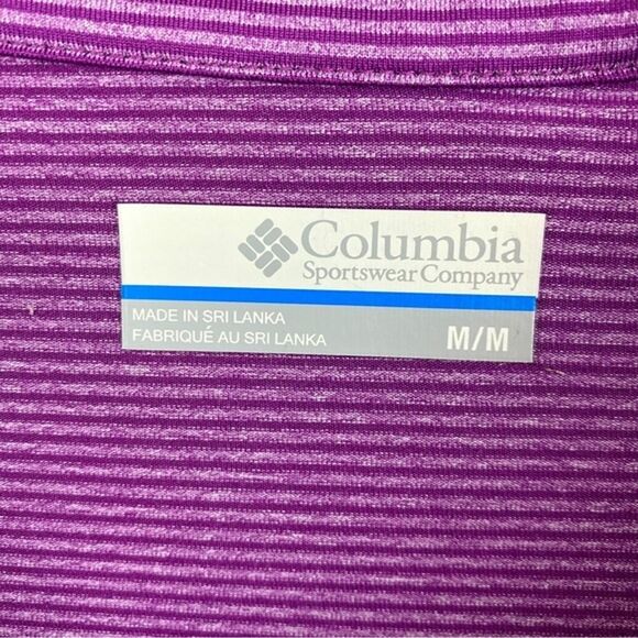 Columbia Active 1/2 Zip Lightweight Purple Pullover - Picture 3 of 12